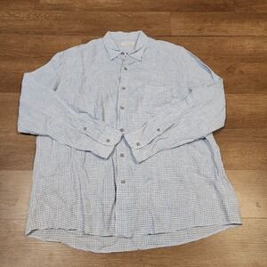 Ermenegildo Zegna Men's Linen Button Up Size 3xl